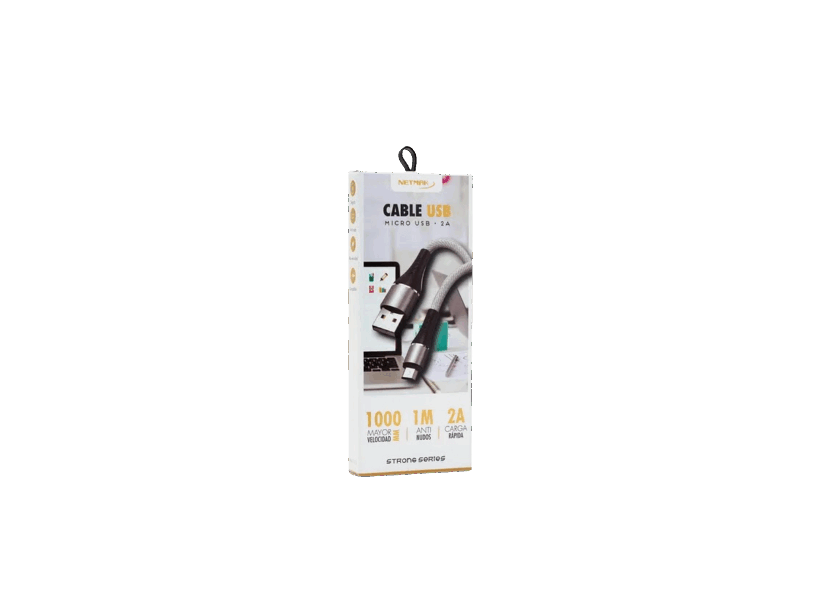 Cable USB A a Micro USB 2A 1 m Netmak